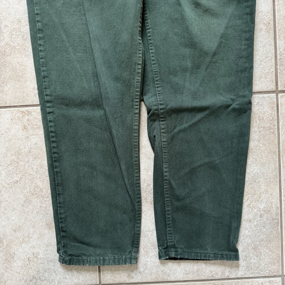 Vintage Levis 550 Jeans Mens 36x32 Green Orange Tab Relaxed Taper Denim USA 90s - Picture 3 of 11